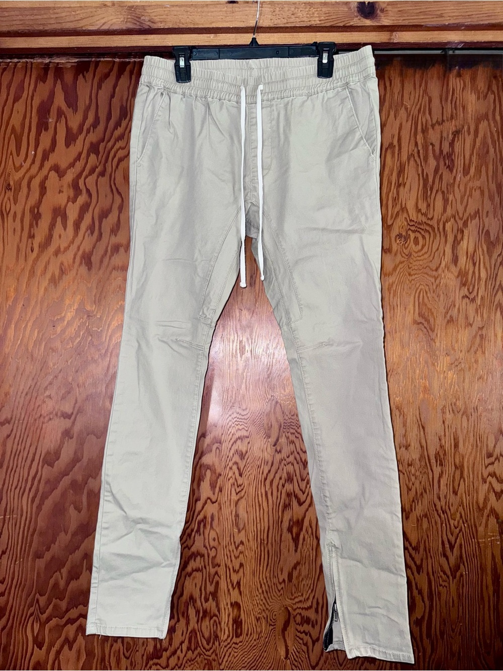 PacSun Beige Drawstring Track Pants